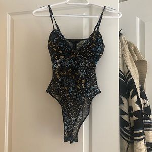 Forever21 floral bodysuit NWT